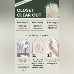 Closet Clear Out! Message Me to Take Advantage🛍️